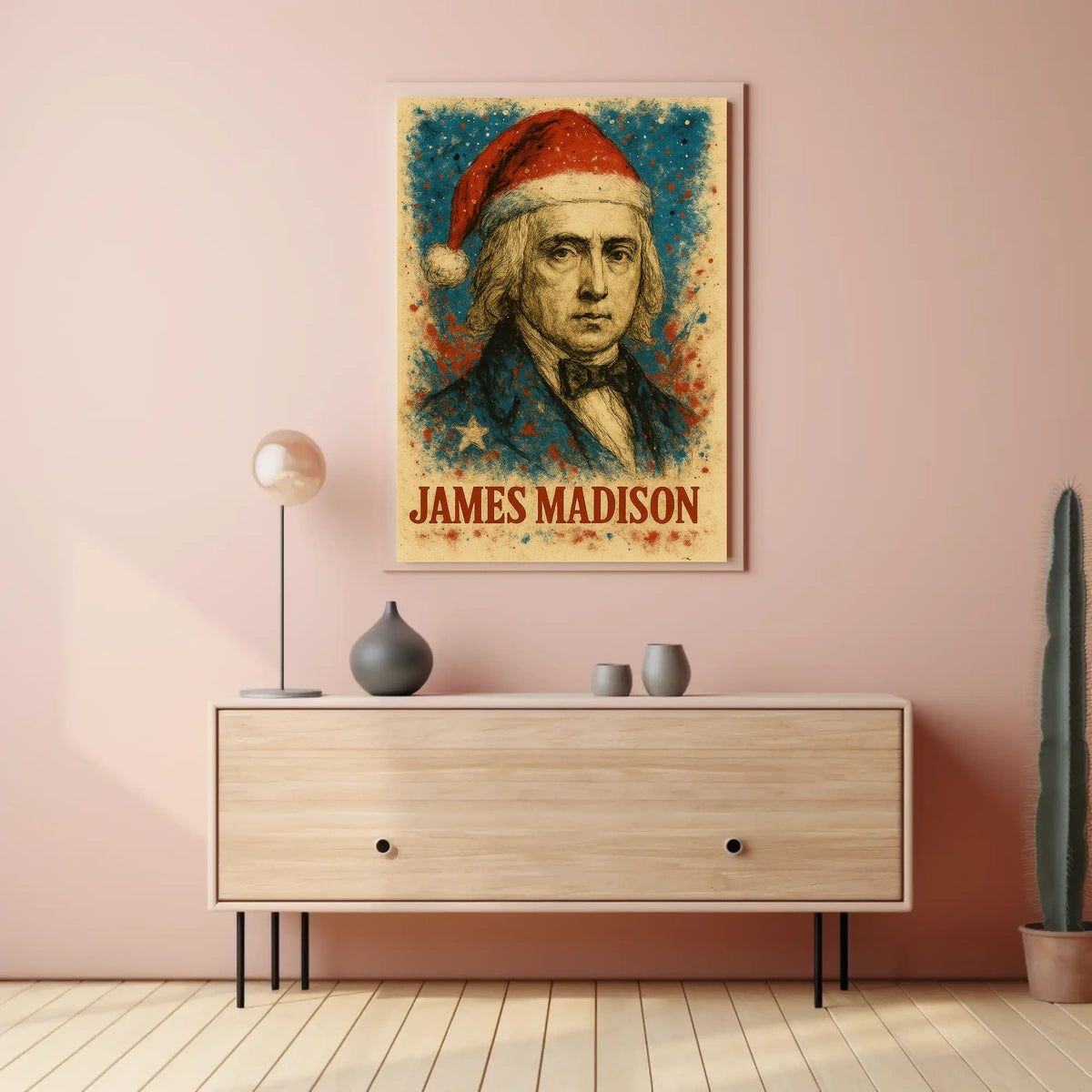 James Madison 4th President of the United States Christmas SeriesPoster