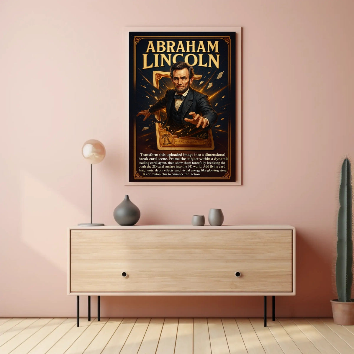 Abraham Lincoln Dimensional Breakthrough Poster