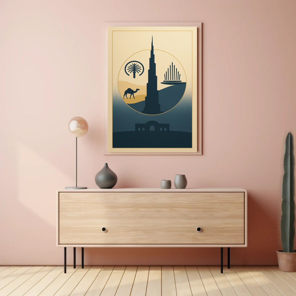 Iconic Dubai Landmarks Poster