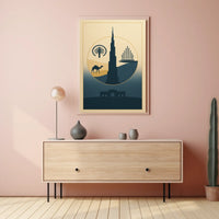 Iconic Dubai Landmarks Poster