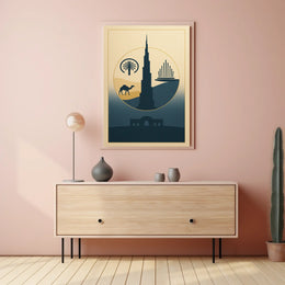 Iconic Dubai Landmarks Poster