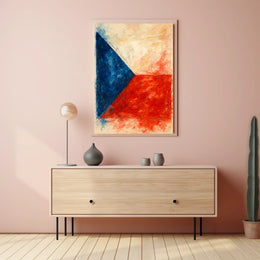 Abstract National Colors Abstract Poster