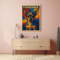 Colorful Chihuahua Art Poster