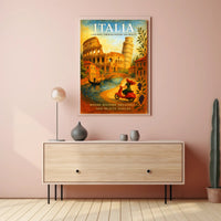 Italia A Journey Through History and Beauty Poster