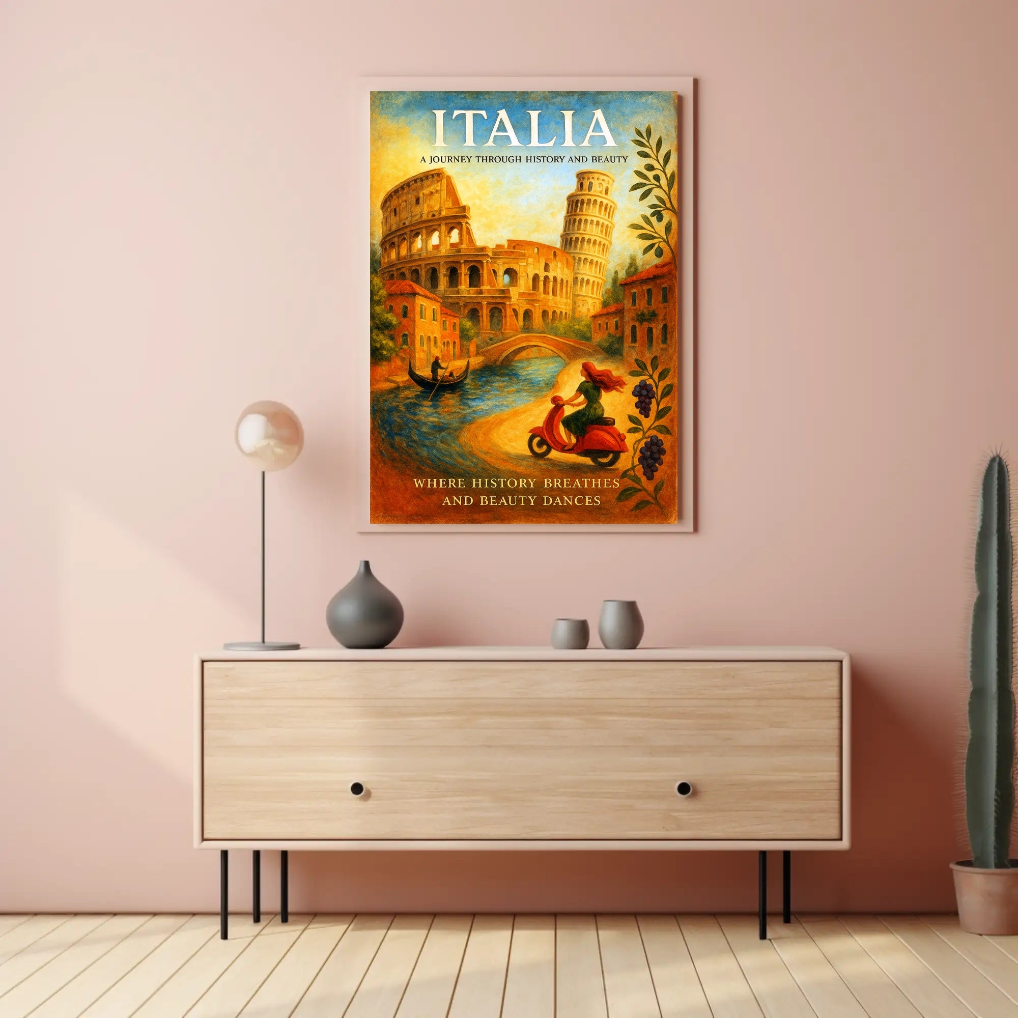 Italia A Journey Through History and Beauty Poster