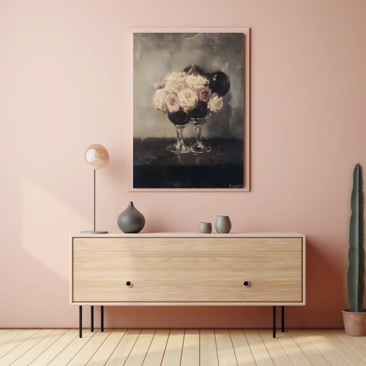 Elegant Floral Still Life Poster