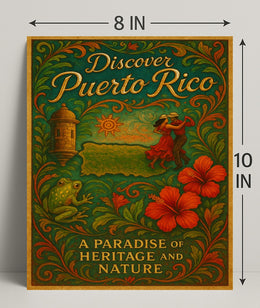 Discover Puerto Rico Vintage Poster Art PosterGoat