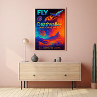 Fly to Death Valley National Park Poster