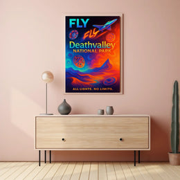 Fly to Death Valley National Park Poster