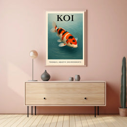 Koi Tranquil Aquatic Environments Poster