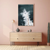 Intricate Ice Crystal Close-Up - Artistic Poster