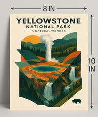 Yellowstone National Park A Natural Wonder Poster