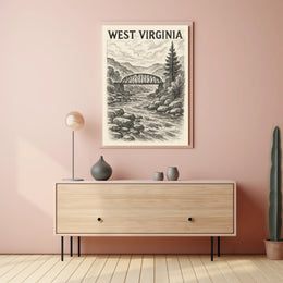West Virginia Landscape Poster