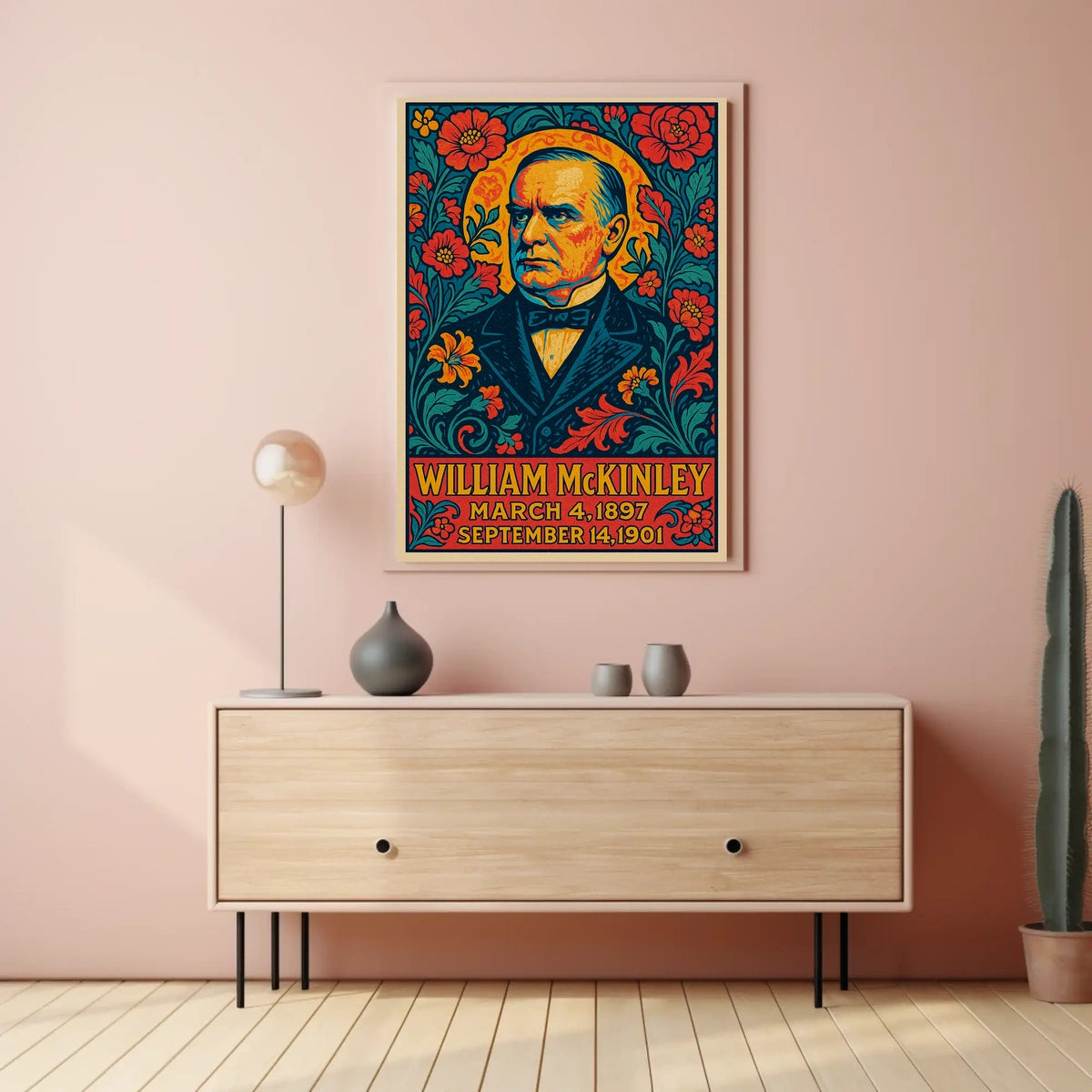 William McKinley Gift Vintage Presidential Tribute Poster