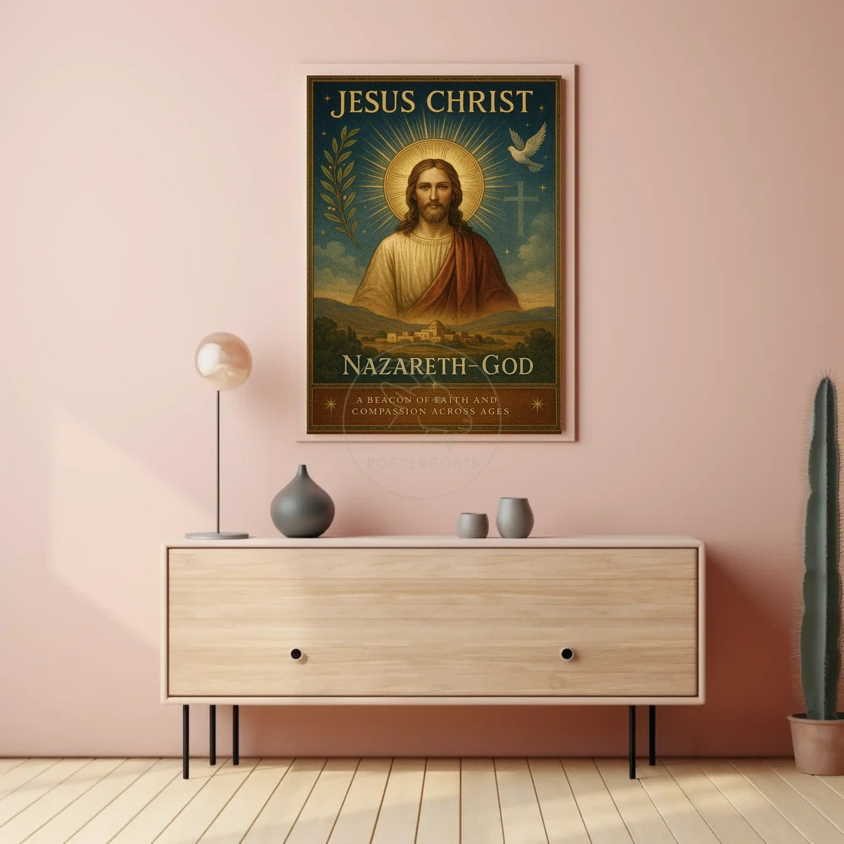 Jesus Christ Faith-Inspired Art: Motivational or Quote Poster