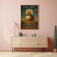 Jesus Christ Faith-Inspired Art: Motivational or Quote Poster