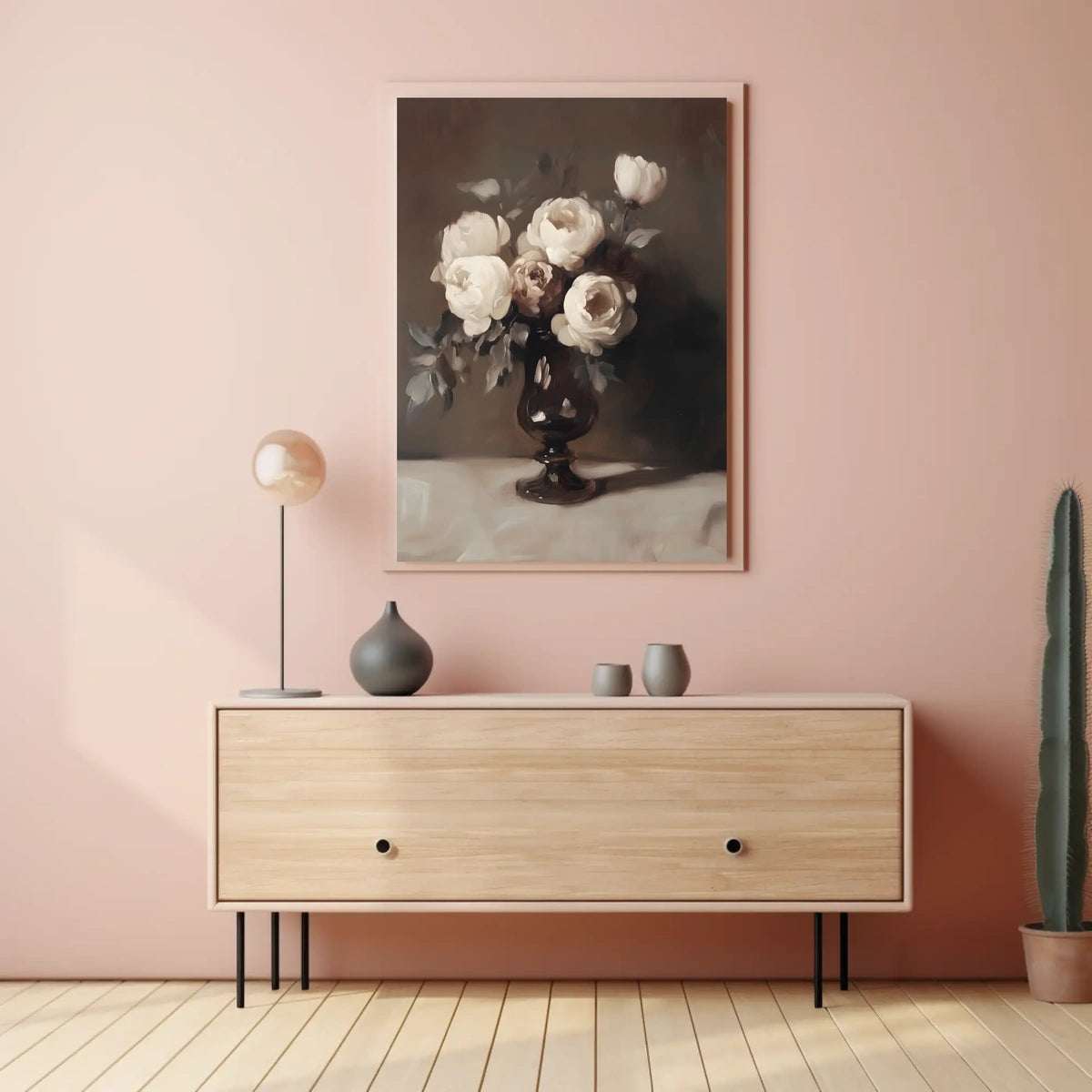 Elegant Floral Still Life Poster