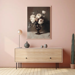 Elegant Floral Still Life Poster