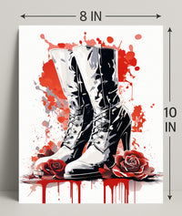 Boots And Roses Poster