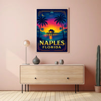Naples, Florida Tropical Sunset Poster