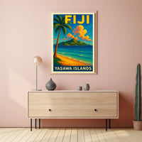 Yasawa Islands Tropical Paradise Poster