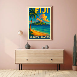 Yasawa Islands Tropical Paradise Poster