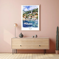 Picturesque Hvar Island Coastal Scene Travel Poster PosterGoat