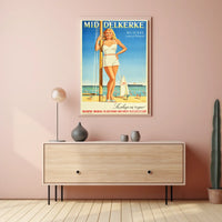 Mid Delkerke La Plage En Vogue Poster