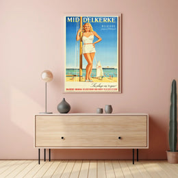 Mid Delkerke La Plage En Vogue Poster