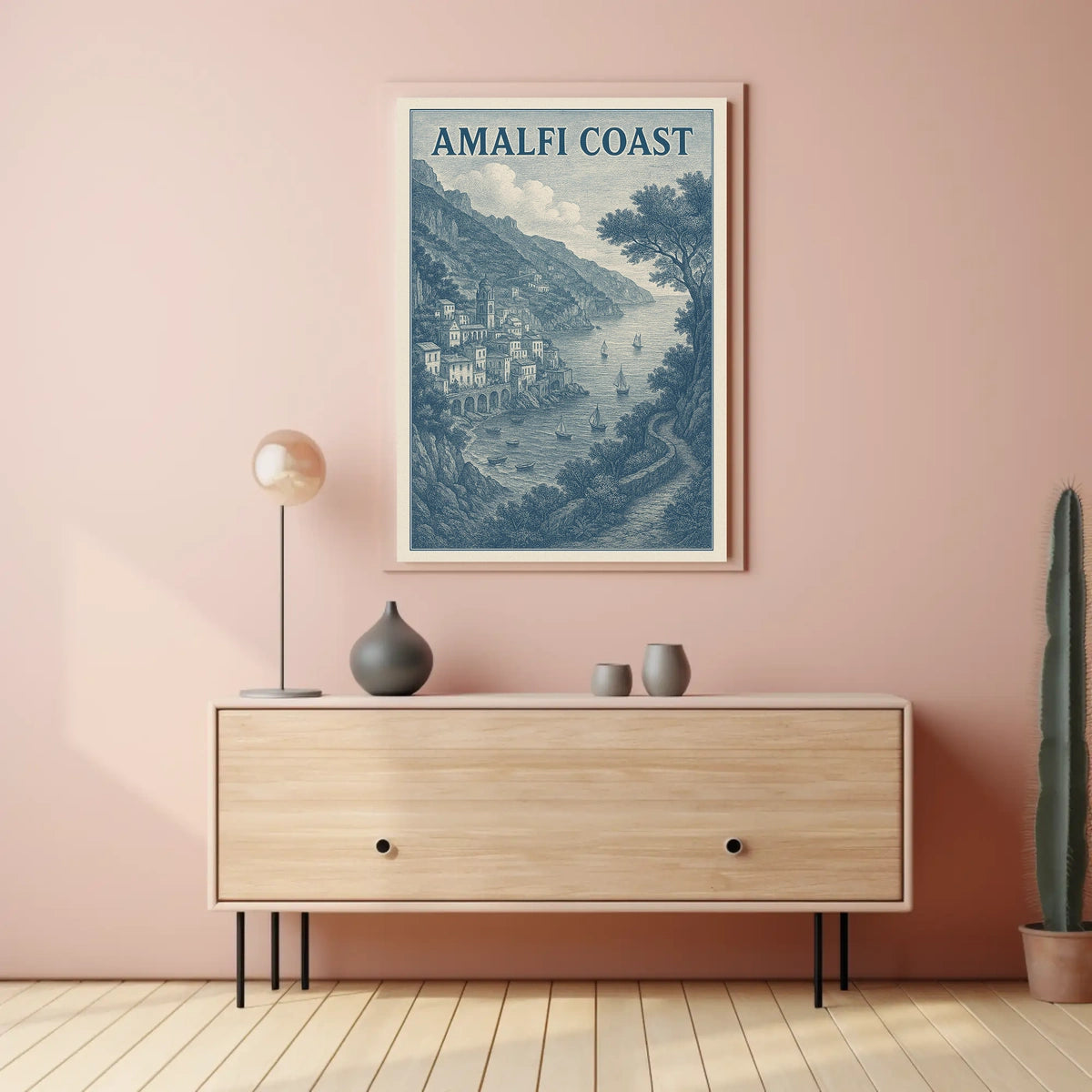 Amalfi Coast Poster Art Wall Decor Museum Quality 18x24