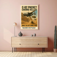 Fairchild C-82 Packet Mid-Century Military Recruitment Poster