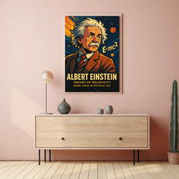 Einstein Relativity Vintage Science Scholar Poster