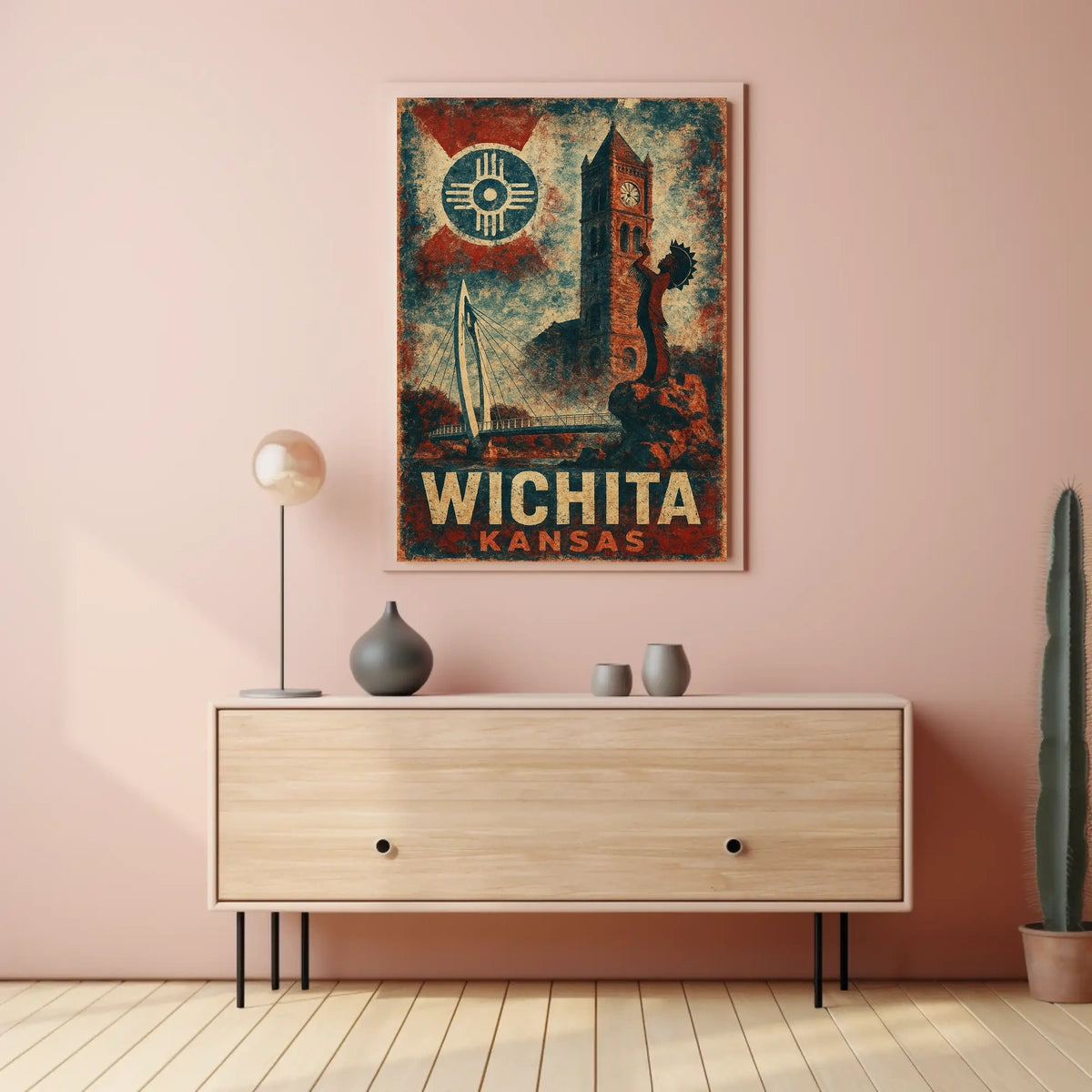 Wichita Heritage Vintage City Pride Poster