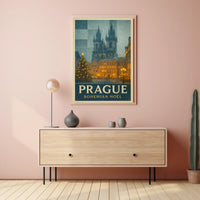 Prague Bohemian Noël Poster