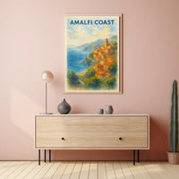 Amalfi Coast Poster Wall Art Museum Quality Print Giclee