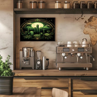 Desert Moonlit Oasis Poster