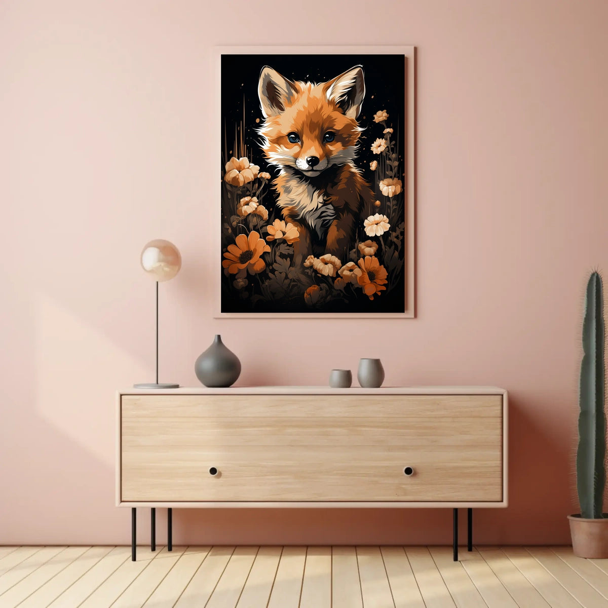 Enchanted Fox in Bloom