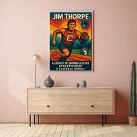 Celebrating a Sports Legend Jim Thorpe Poster