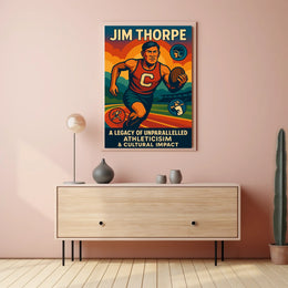 Celebrating a Sports Legend Jim Thorpe Poster