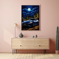 Starry Night Drive Poster PosterGoat