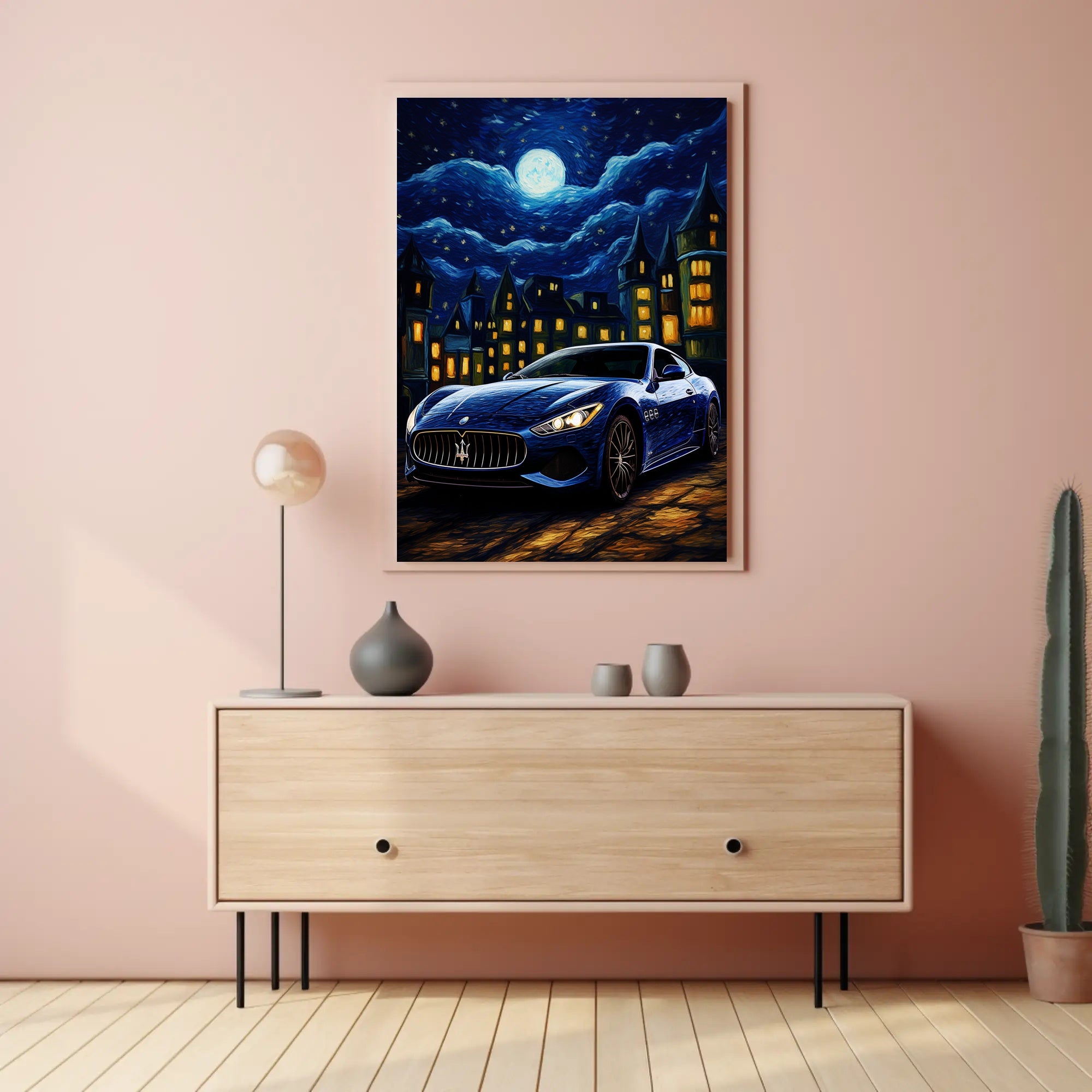 Starry Night Drive Poster PosterGoat