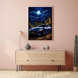 Starry Night Drive Poster PosterGoat