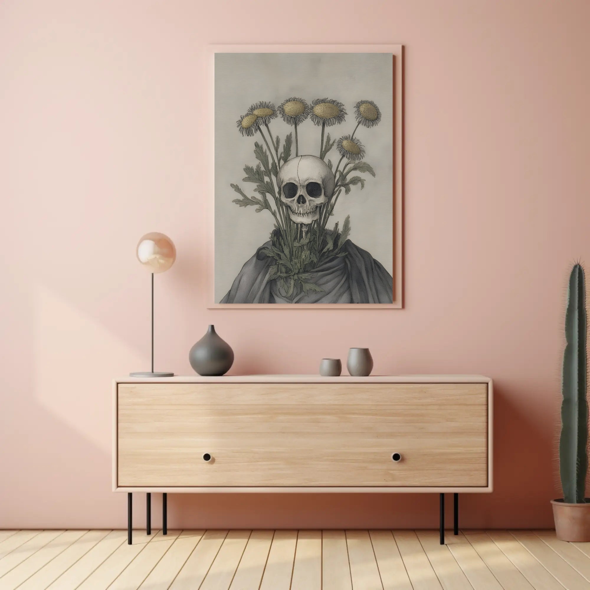 Life and Death Contrast Artistic Poster PosterGoat