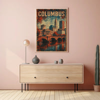 Columbus Cityscape Poster
