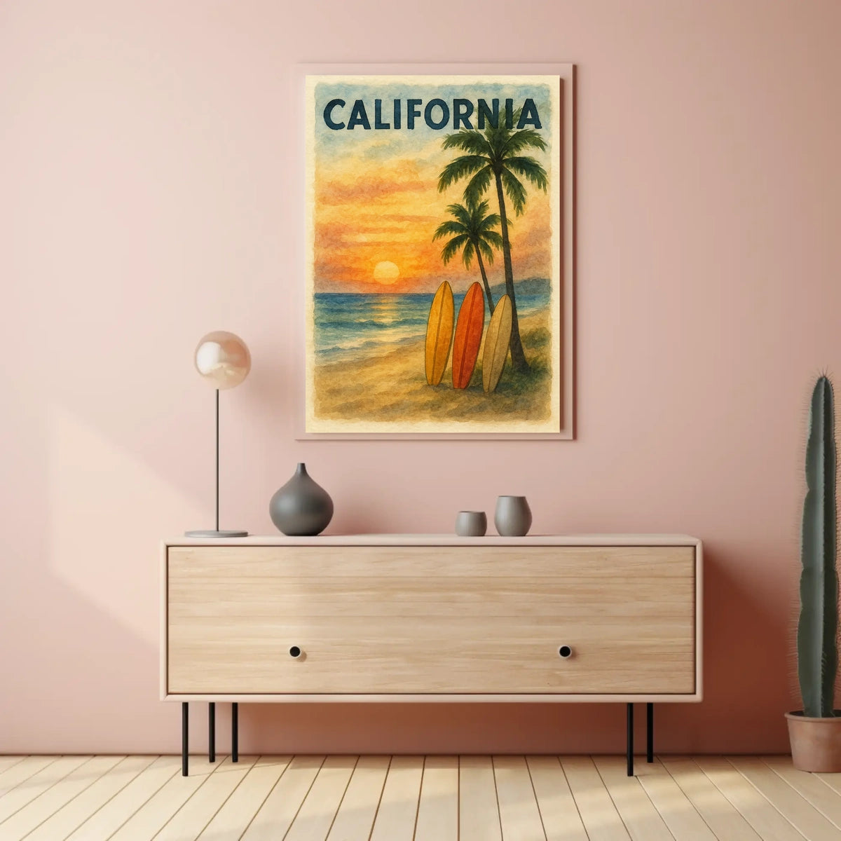 California Sunset Poster