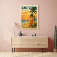 California Sunset Poster