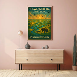 Okavango Delta Natures Aquatic Paradise Poster