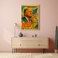 Donald Trump Bold Patriotism Pop Art Poster