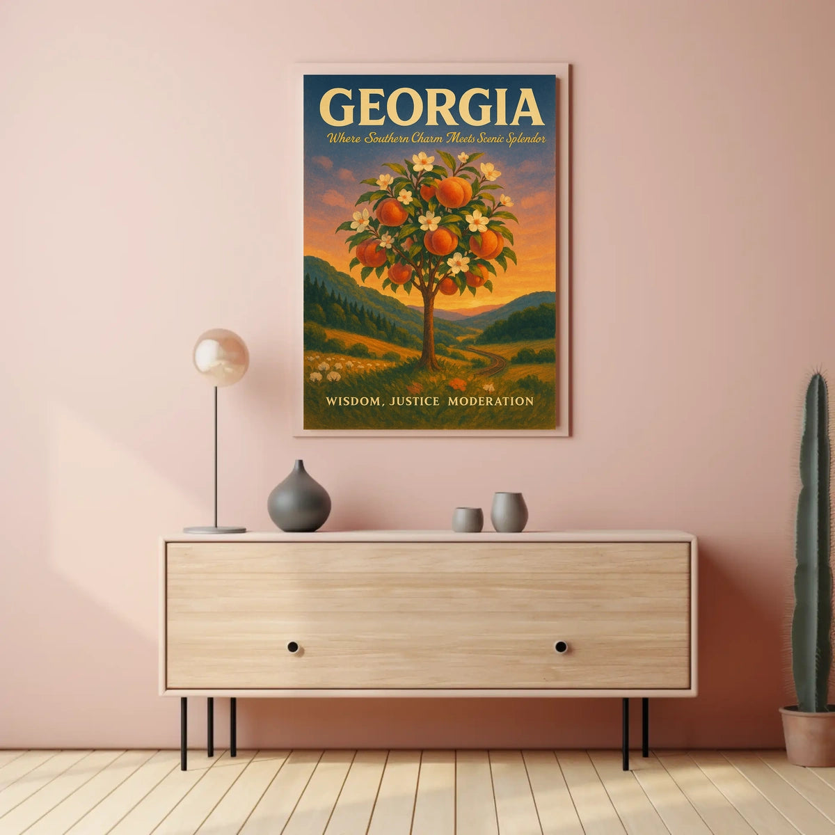 Georgia Where Southern Charm Meets Poster