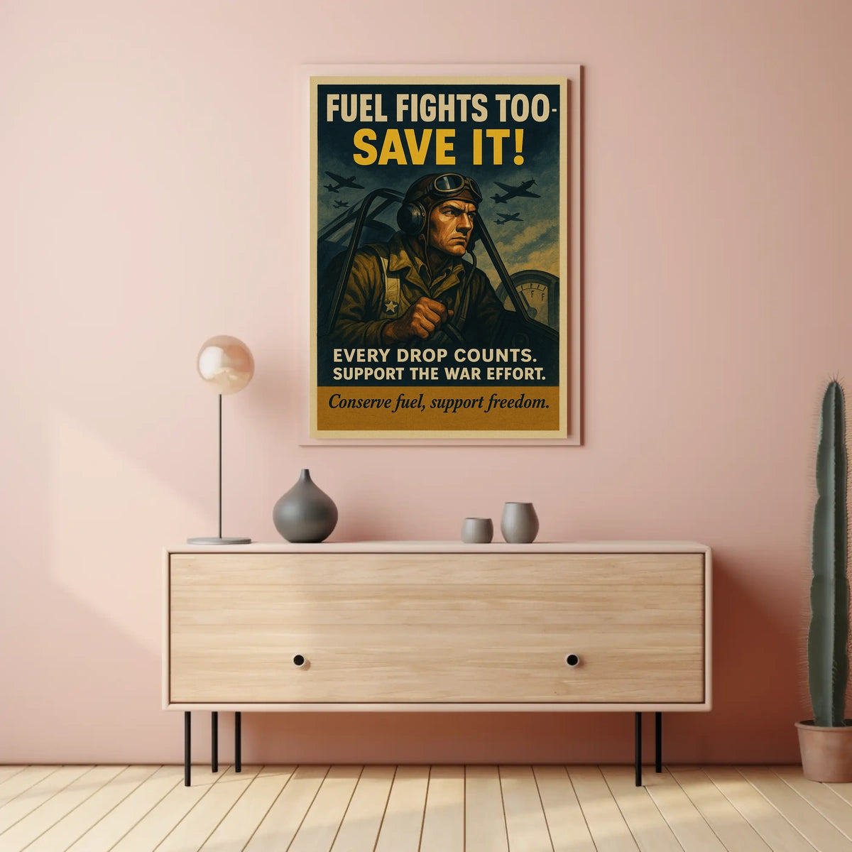 Fuel Conservation In Wartime Poster